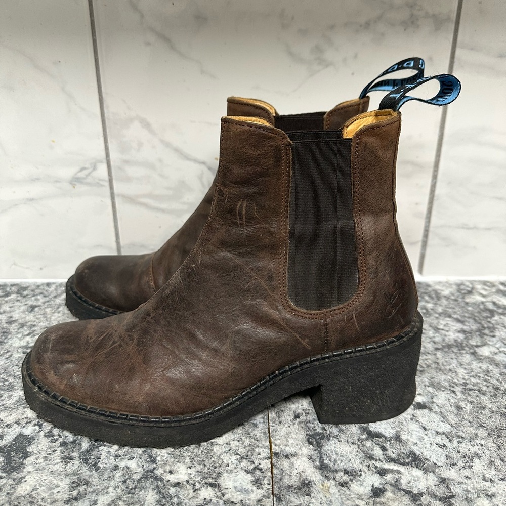 John Fluevog Ankle Leather Boot size 8.5